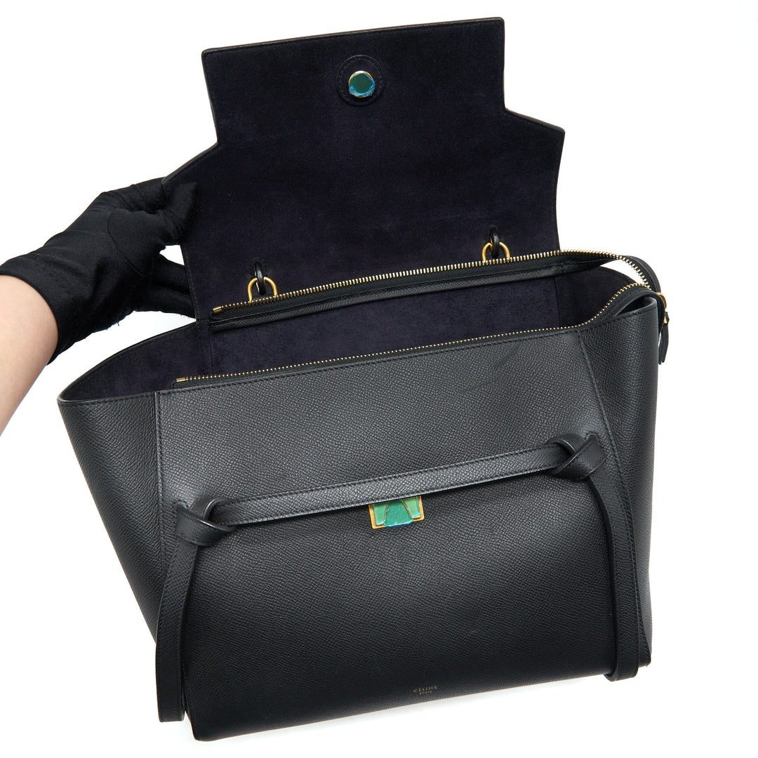 Celine Mini Belt Bag Grained Calfskin Black