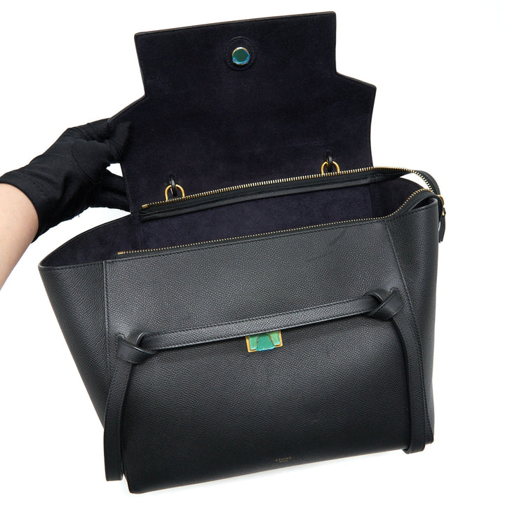Celine Mini Belt Bag Grained Calfskin Black