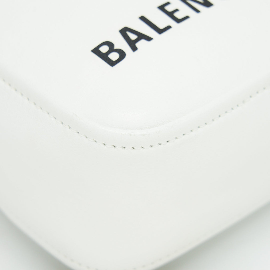 balenciaga Triangle Mini Chain crossbody Bag White
