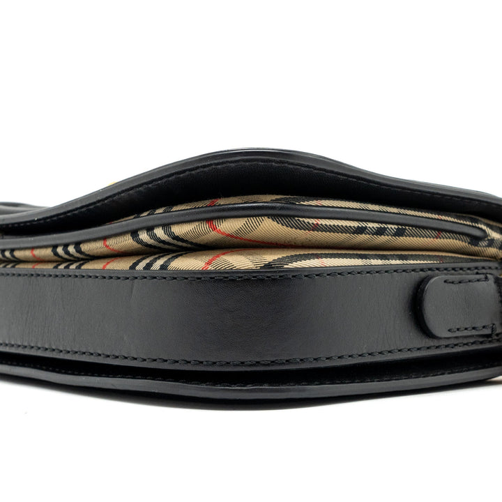 Burberry The 1983 Check Link Bag Leather/ Canvas Multicolour GHW
