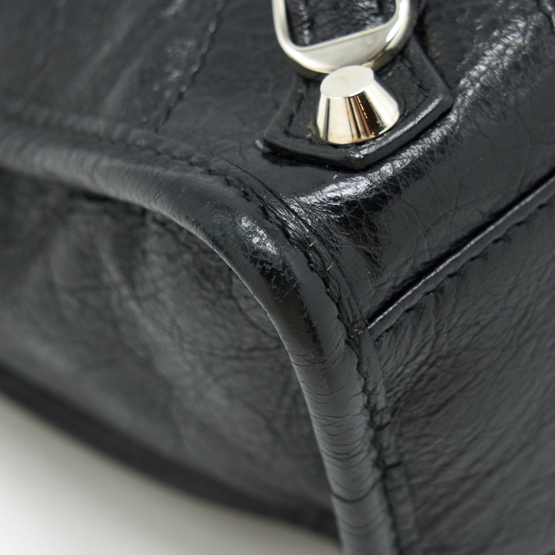 balenciaga Mini City Crossbody Bag Black SHW