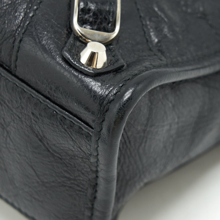 balenciaga Mini City Crossbody Bag Black SHW