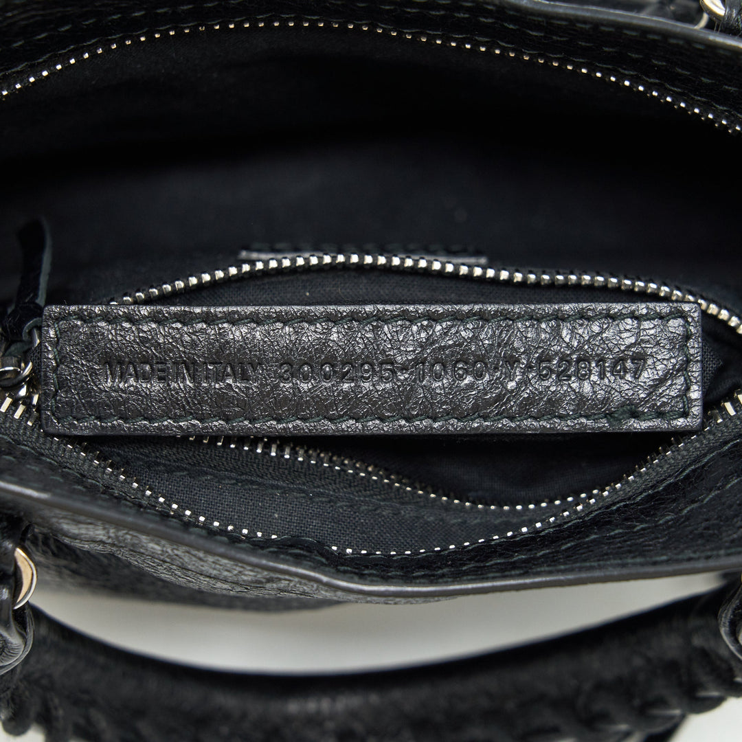 balenciaga Mini City Crossbody Bag Black SHW