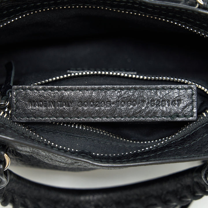 balenciaga Mini City Crossbody Bag Black SHW