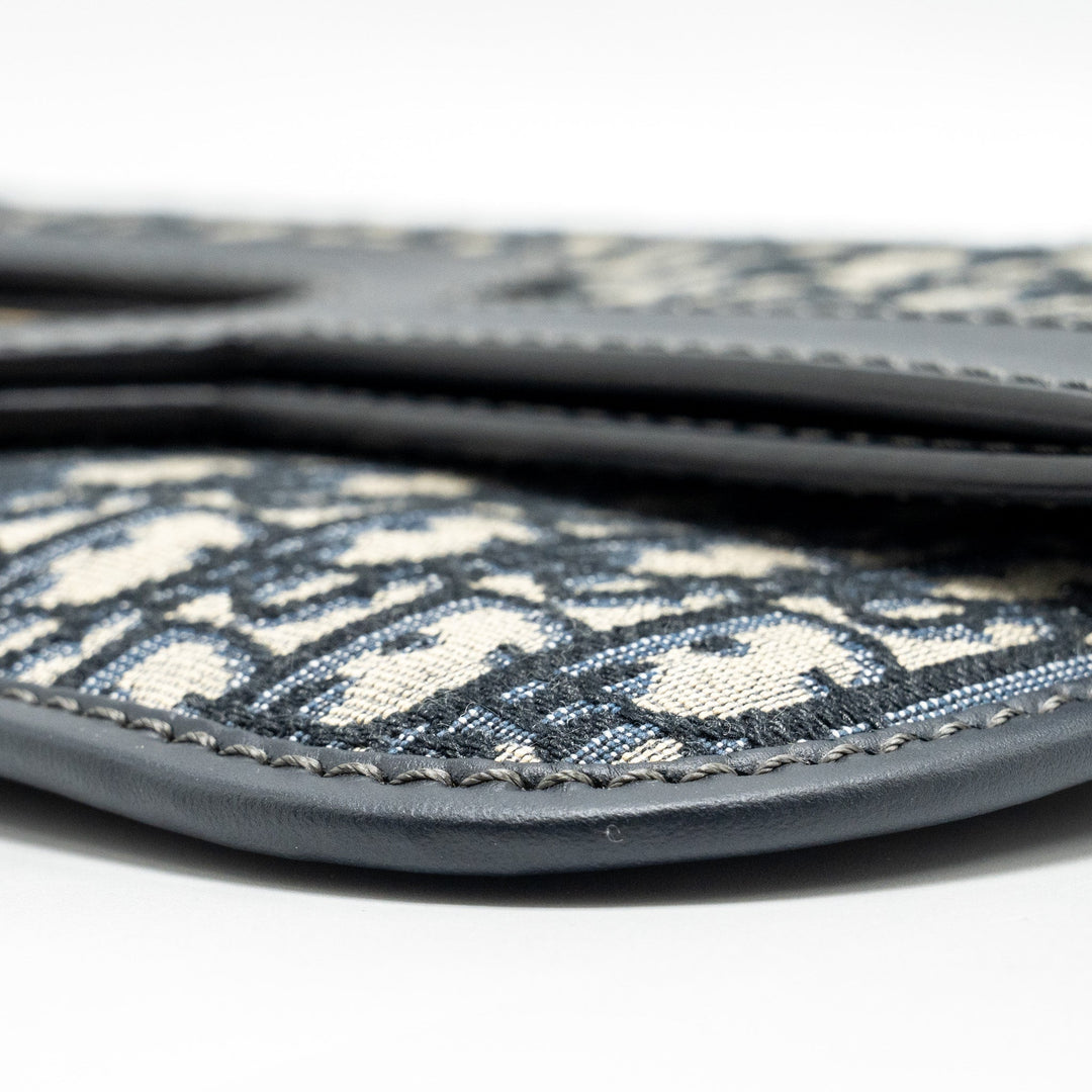 Dior Folder Clutch Blue Dior Oblique Canvas/Leather