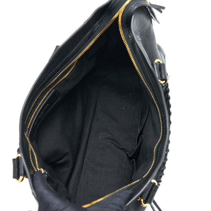 Top Quality Balenciaga Edge City Bag Goatskin Black GHW