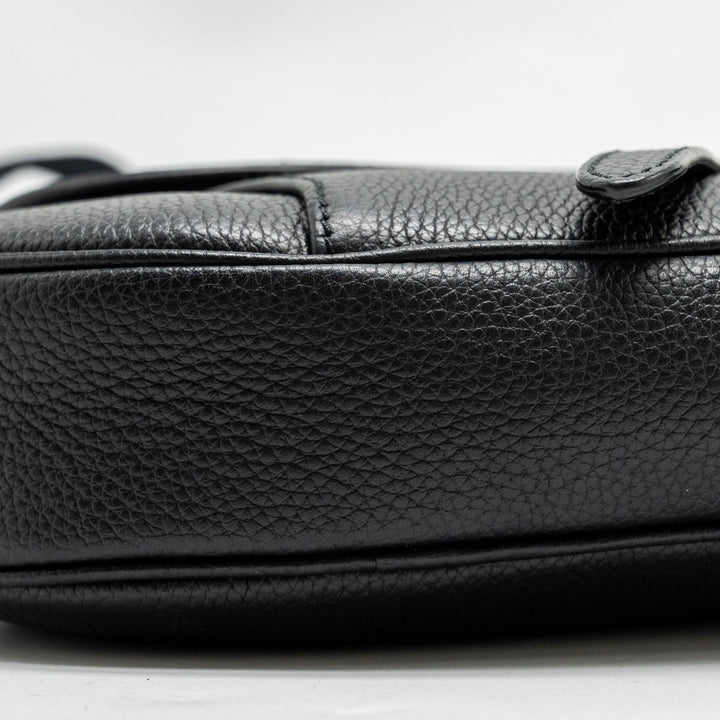 Top quality Dior Homme Charms Saddle Bag Calfskin Black
