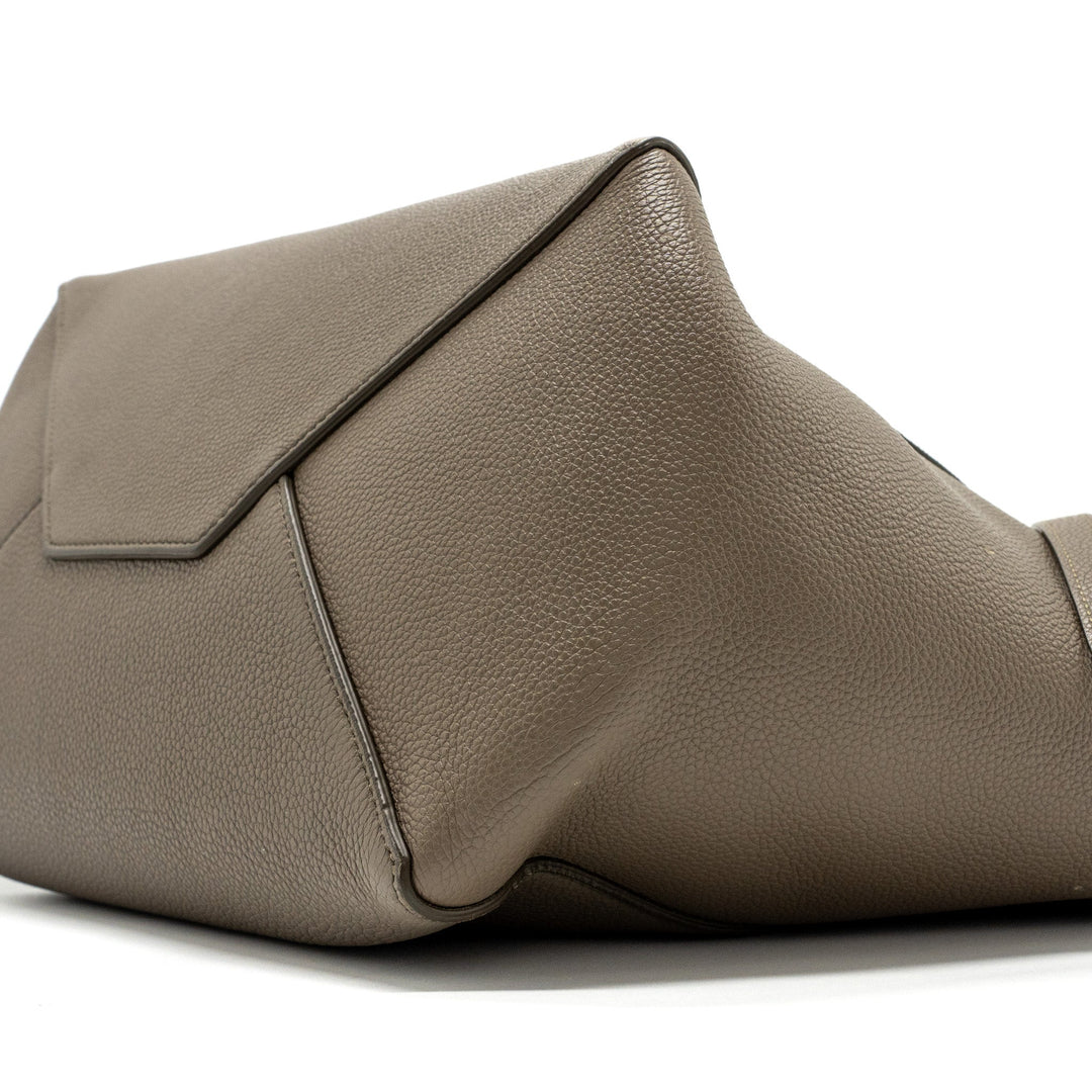 Top Quality Celine small cabas phantom bag grained calfskin taupe