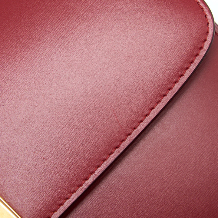 Celine Medium Classic Box Bag Calfskin Red