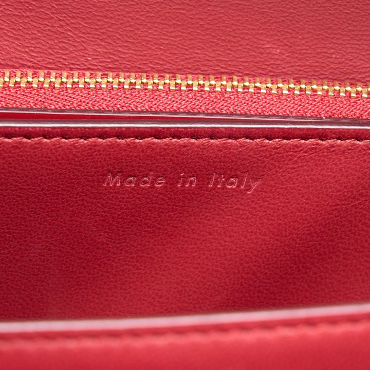 Celine Medium Classic Box Bag Calfskin Red