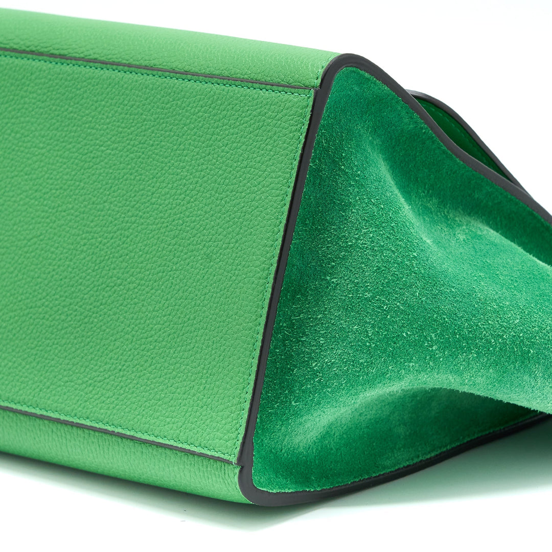 Celine Small Trapeze Bag Calfskin/Suede Green