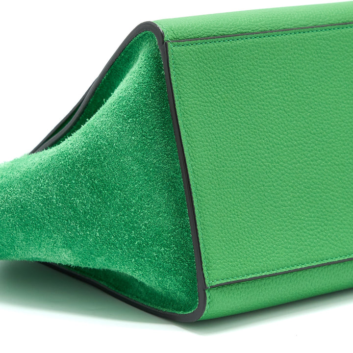 Top Quality Celine Small Trapeze Bag Calfskin/Suede Green