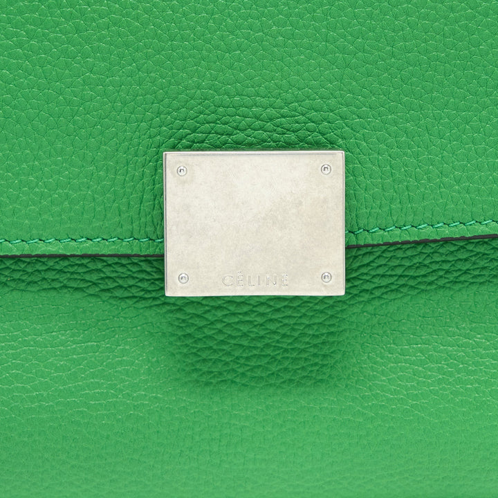 Top Quality Celine Small Trapeze Bag Calfskin/Suede Green