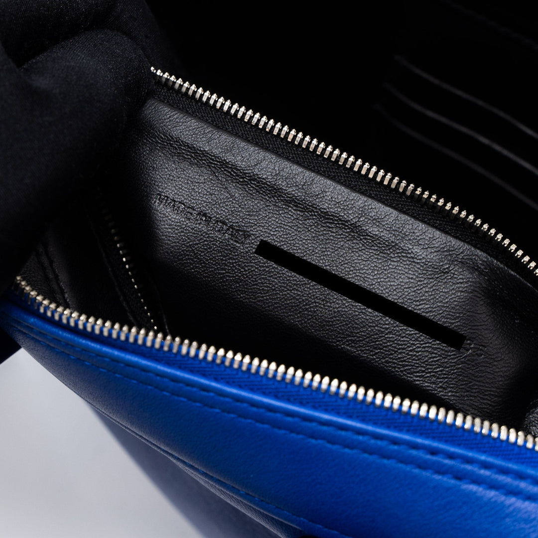 Top Quality Balenciaga Triangle Duffle Bag Calfskin Blue SHW