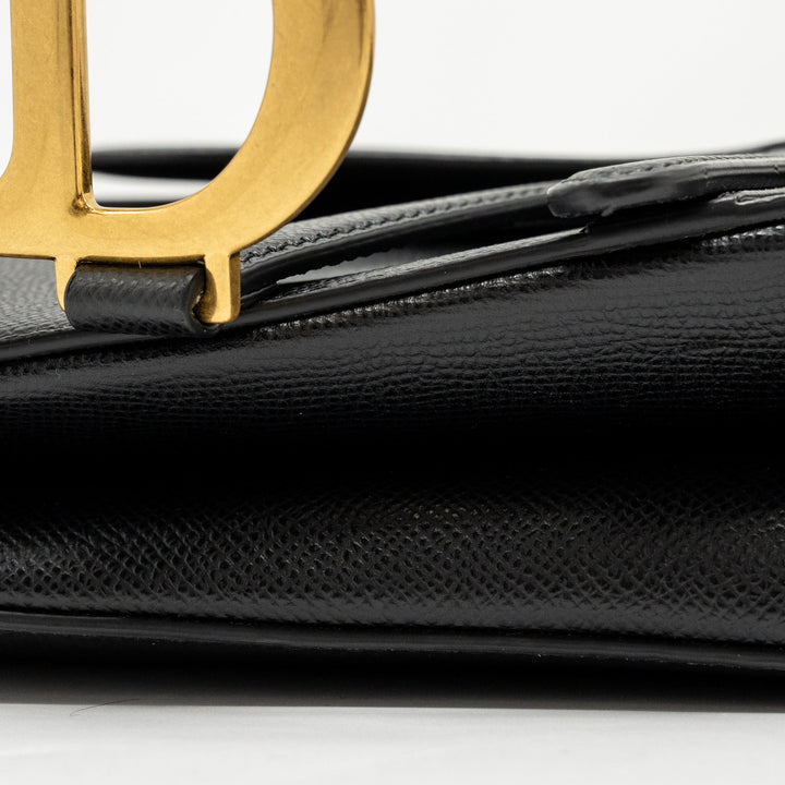 Top quality Dior Medium Saddle Bag Calfskin BLACK