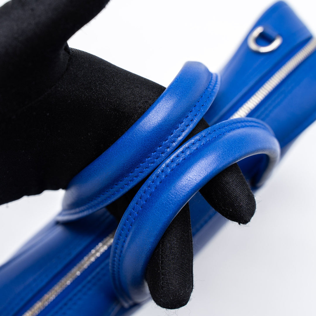 Top Quality Balenciaga Triangle Duffle Bag Calfskin Blue SHW