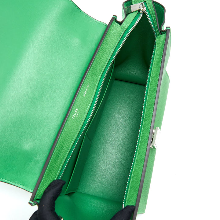 Top Quality Celine Small Trapeze Bag Calfskin/Suede Green