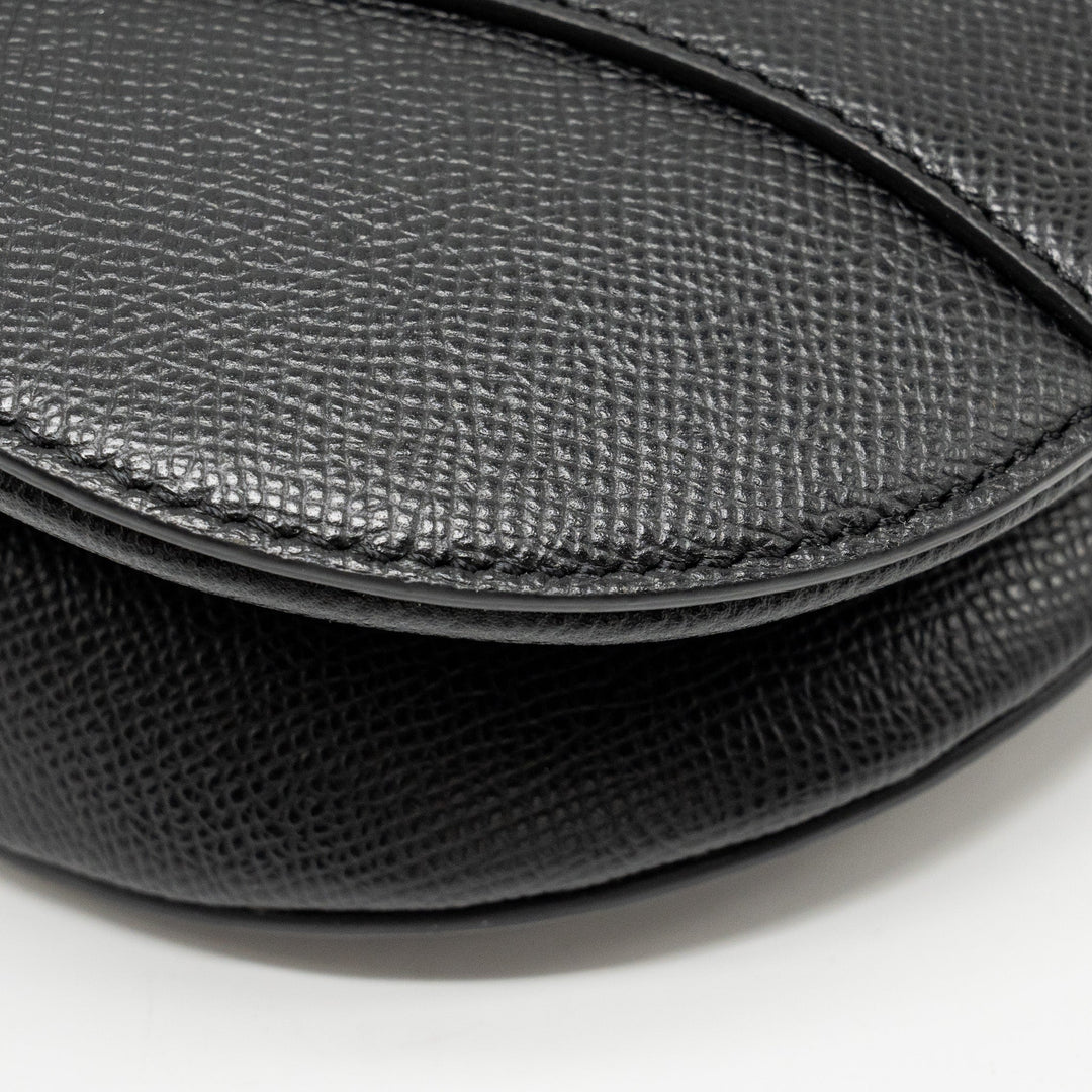 Top quality Dior Medium Saddle Bag Calfskin BLACK