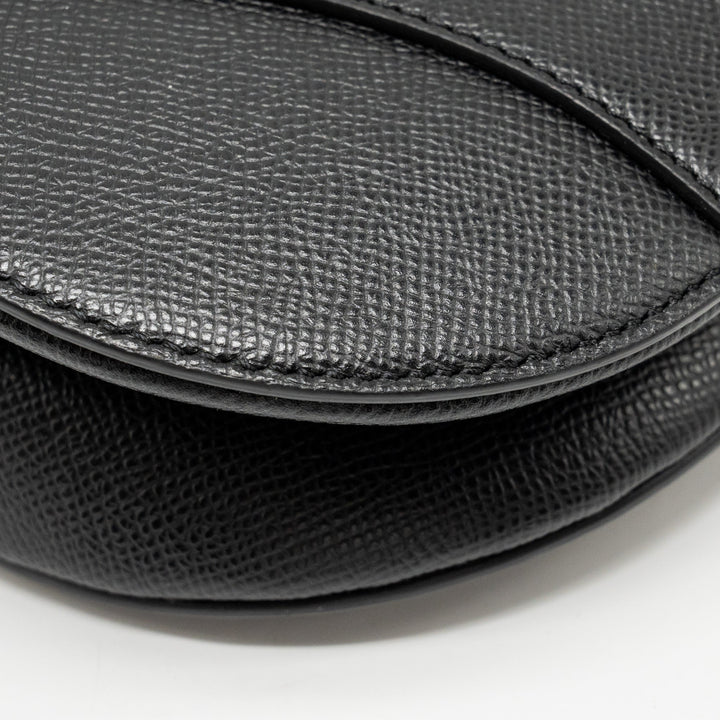 Top quality Dior Medium Saddle Bag Calfskin BLACK