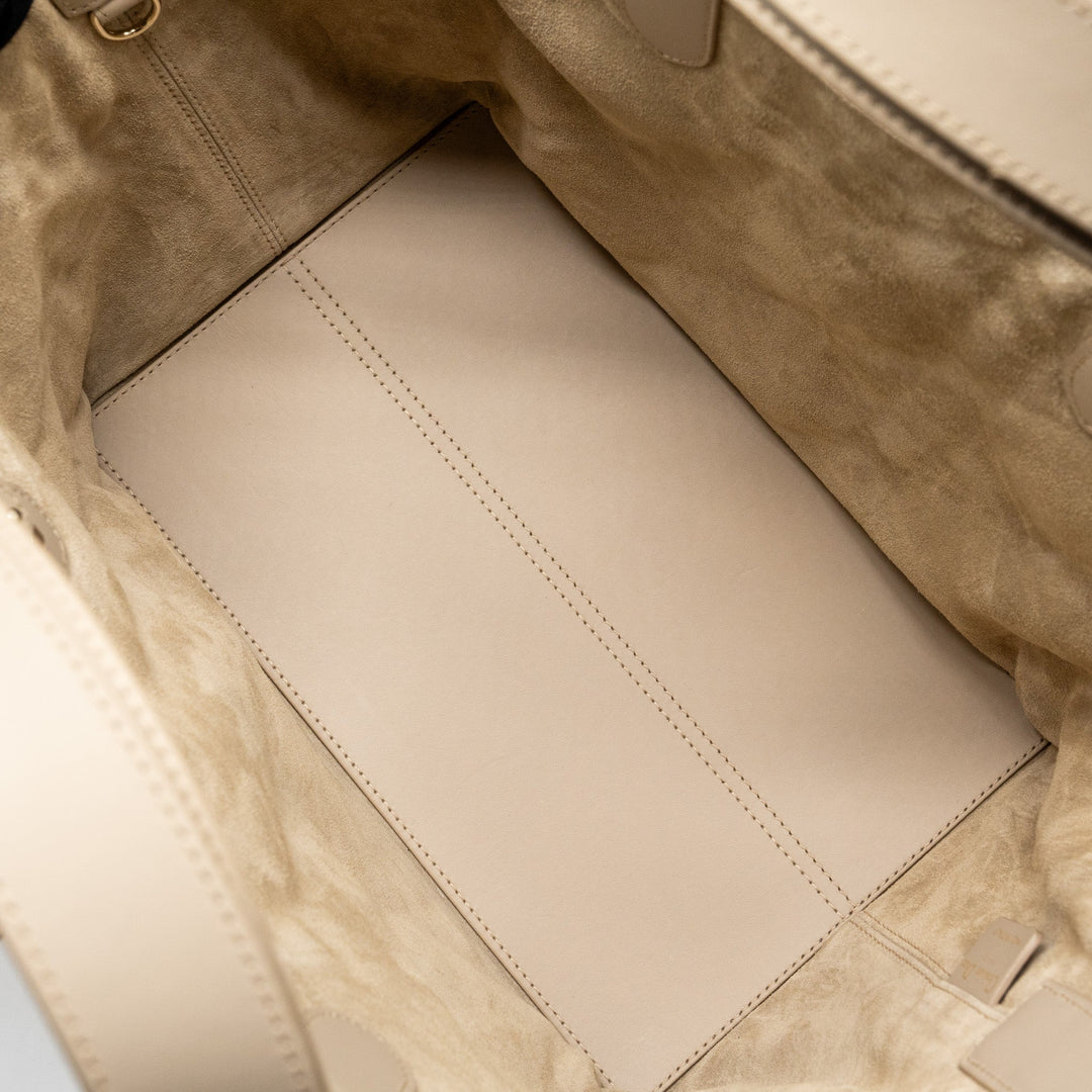 Top quality Dior Medium Top quality Dior Toujours Tote Bag Calfskin Powder Beige