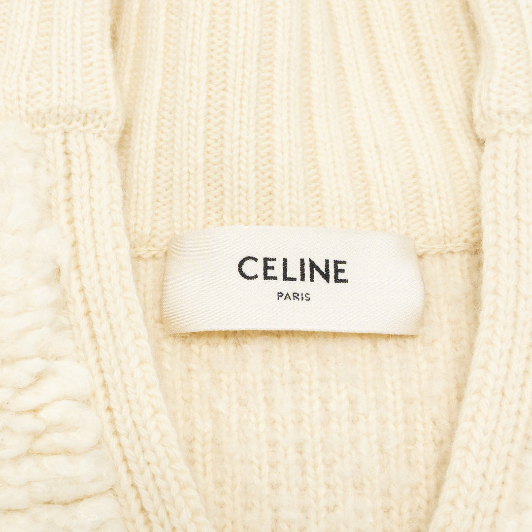 Top Quality Celine size XS sweater Laine/Alpaga/Soie White