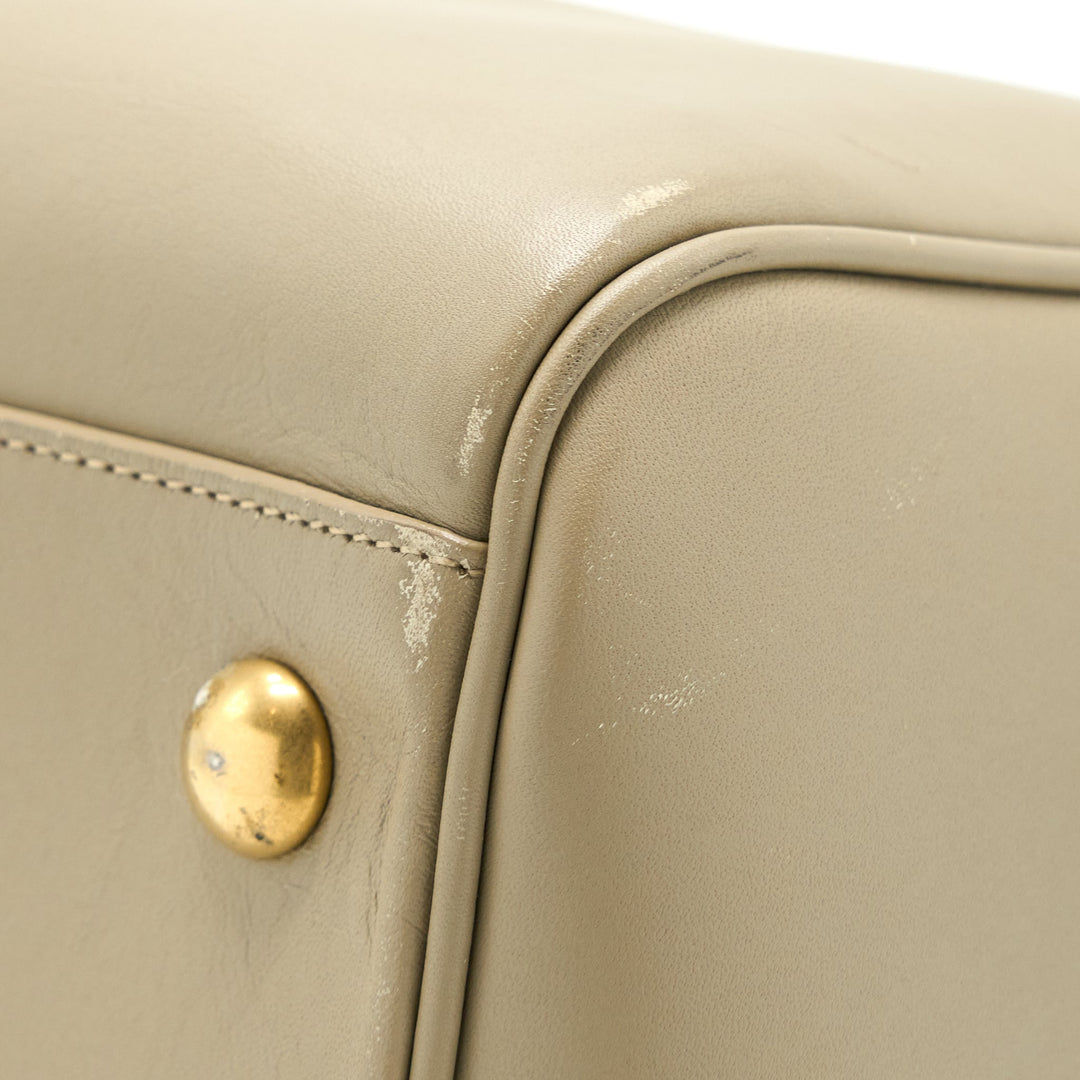 Saint Laurent Duffle Bag Calfskin Light Grey GHW