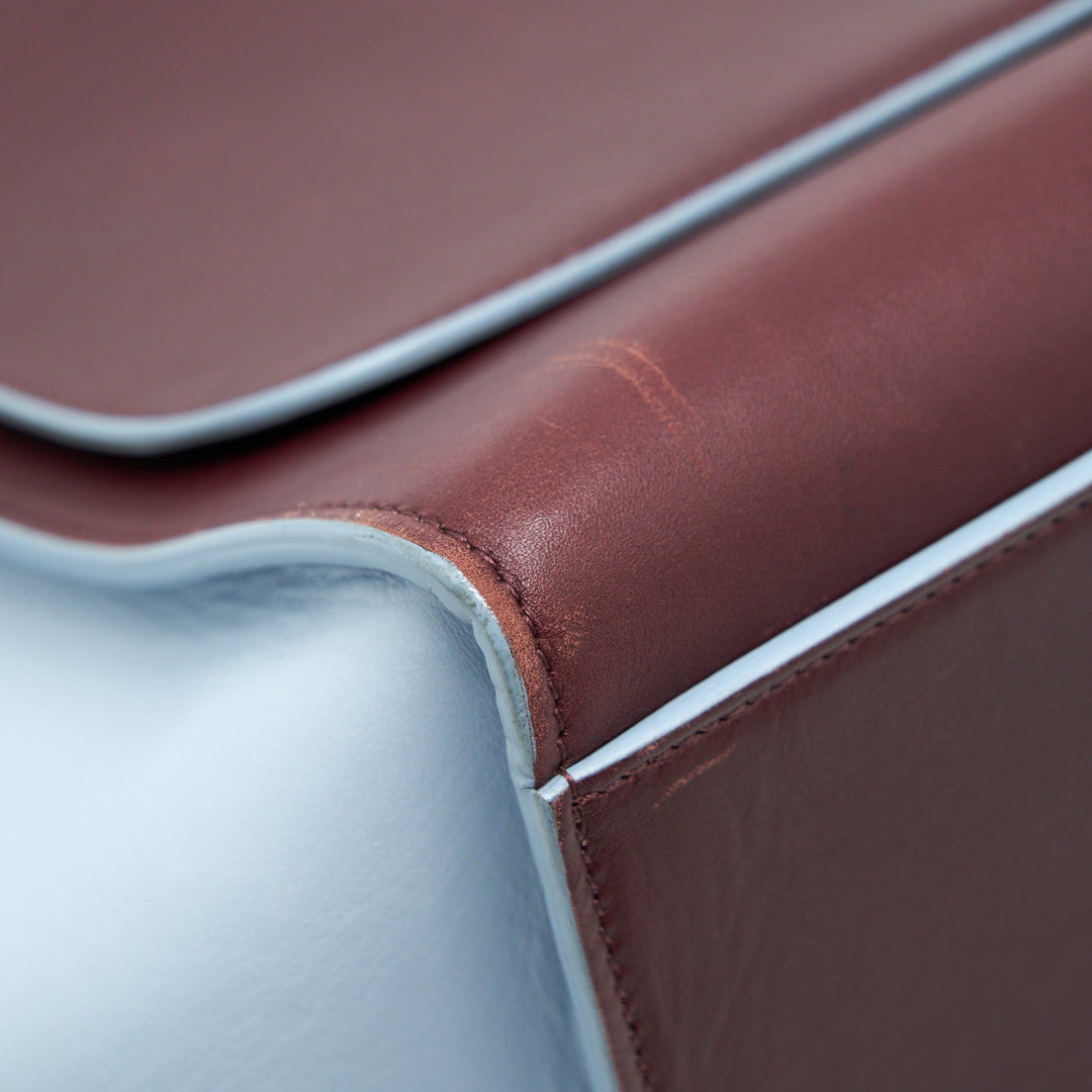 Top Quality Celine Trapeze Bag Burgundy / Light Blue