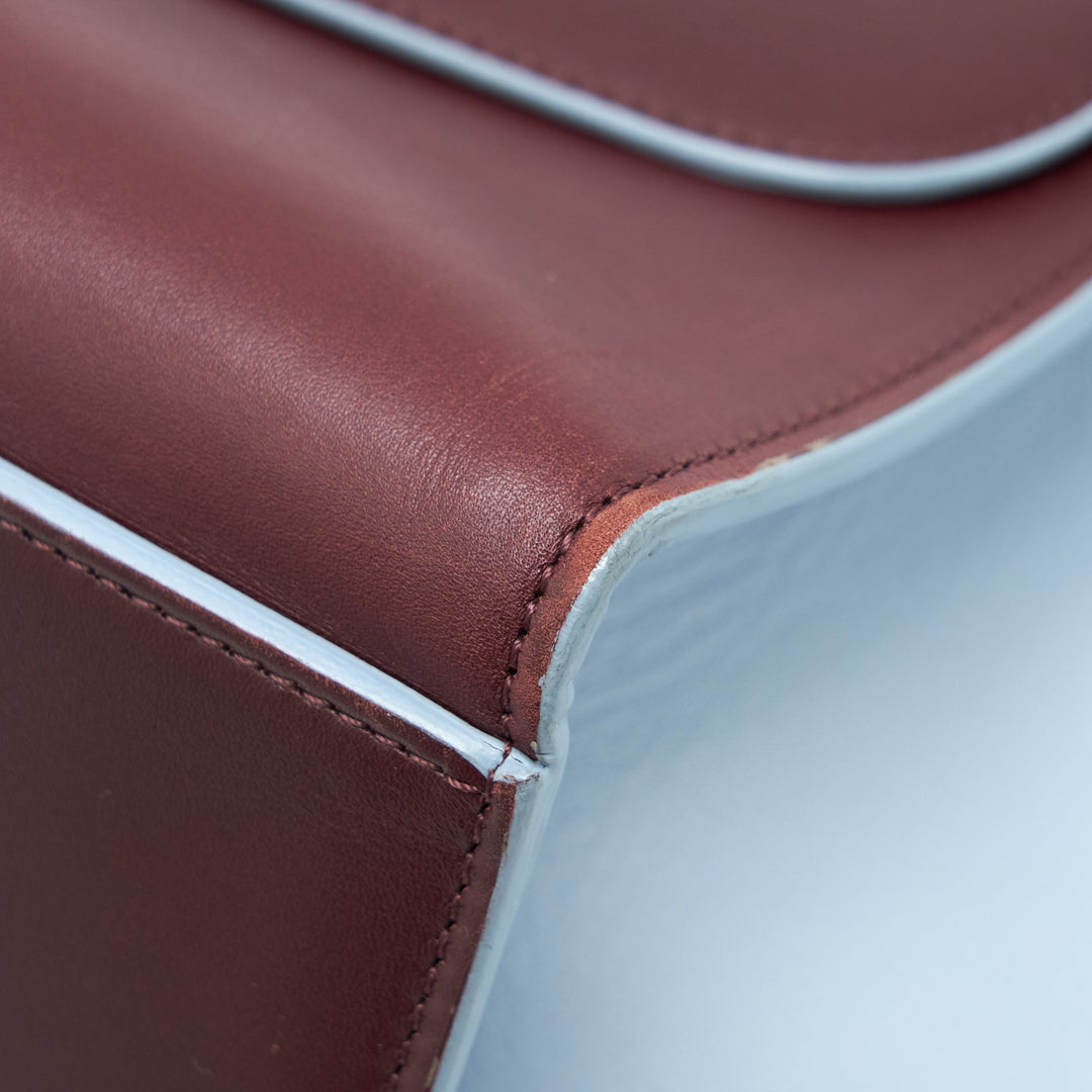 Top Quality Celine Trapeze Bag Burgundy / Light Blue