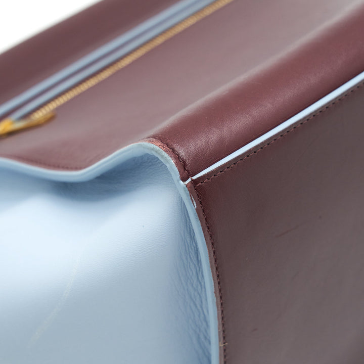 Top Quality Celine Trapeze Bag Burgundy / Light Blue