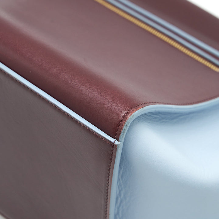 Top Quality Celine Trapeze Bag Burgundy / Light Blue