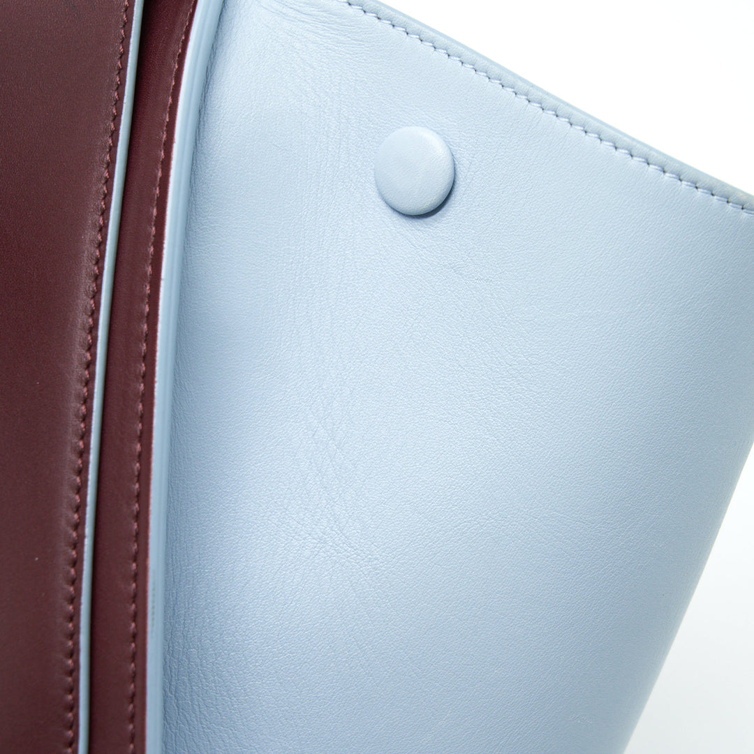 Top Quality Celine Trapeze Bag Burgundy / Light Blue