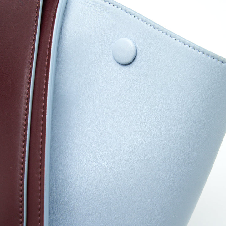Top Quality Celine Trapeze Bag Burgundy / Light Blue