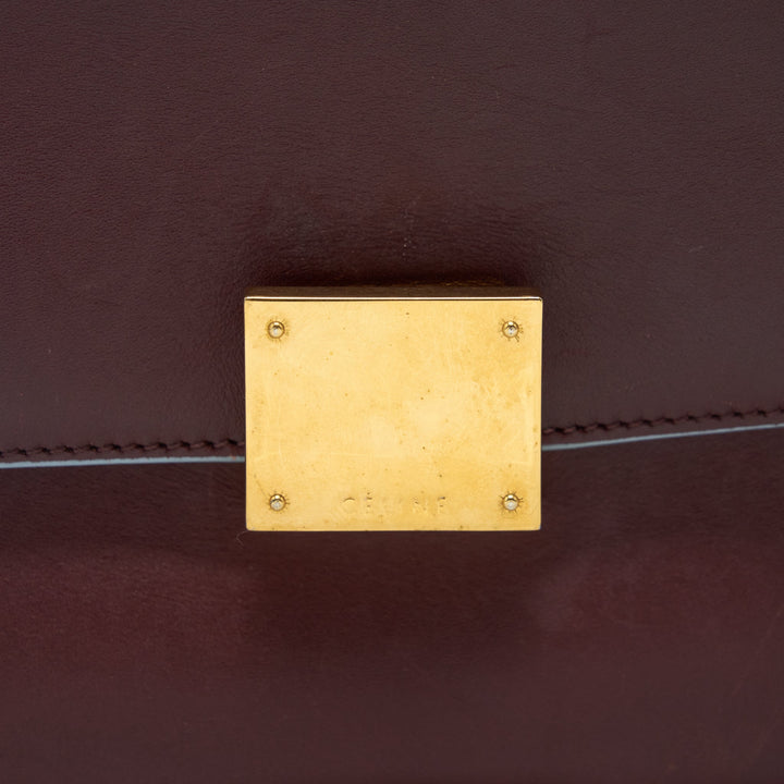 Top Quality Celine Trapeze Bag Burgundy / Light Blue
