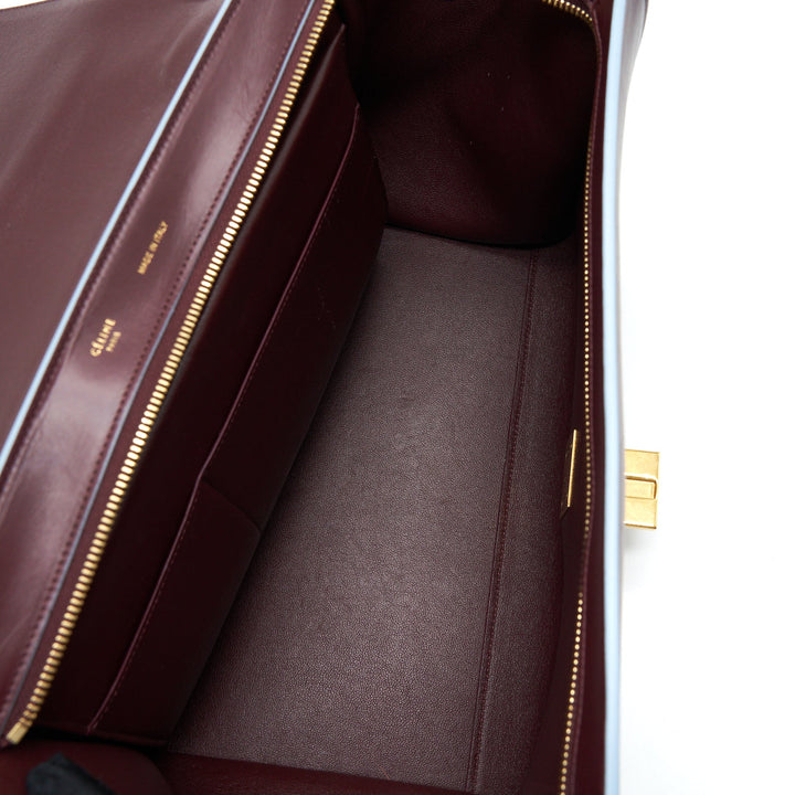 Top Quality Celine Trapeze Bag Burgundy / Light Blue
