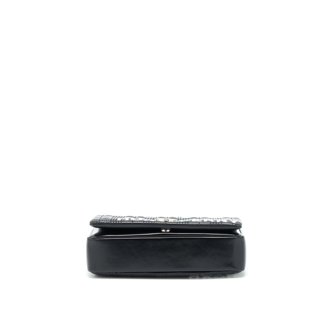 Burberry Small Horseferry Print Quilted Lola Bag Black SHW
