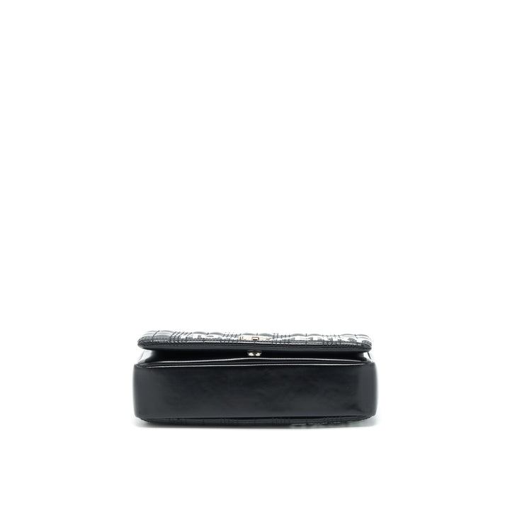 Burberry Small Horseferry Print Quilted Lola Bag Black SHW