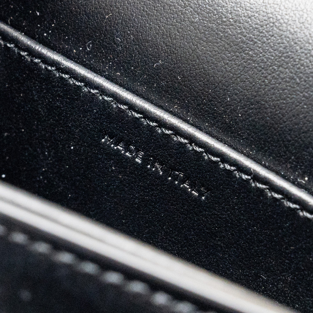 Celine Mini Triomphe Shiny Calfskin Black