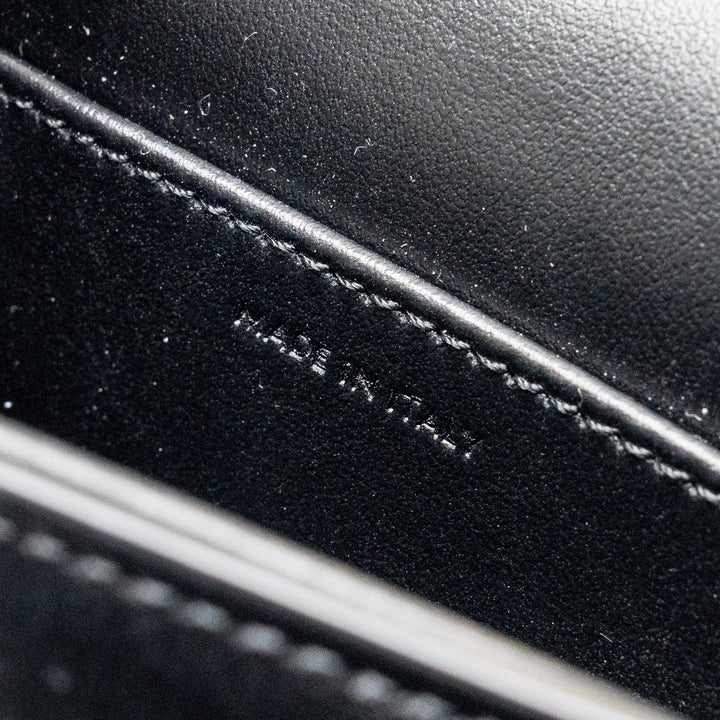 Celine Mini Triomphe Shiny Calfskin Black