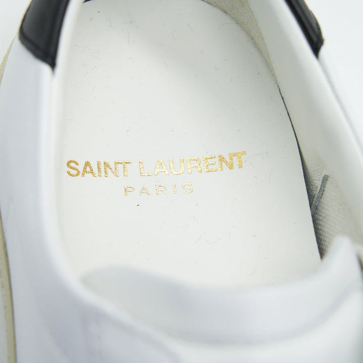 Saint Laurent Size 37 Court Classic Low Top Leather Sneakers