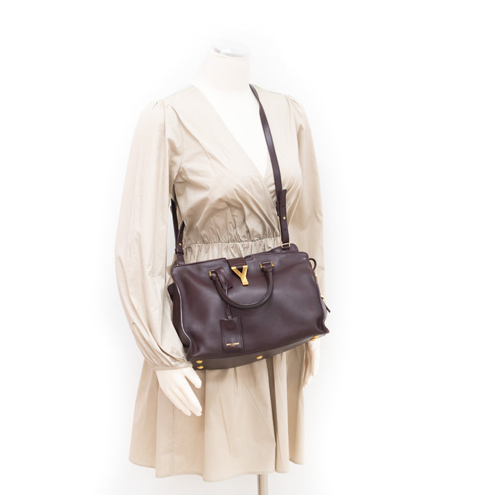 Saint Laurent Small Cabas Bag Brown