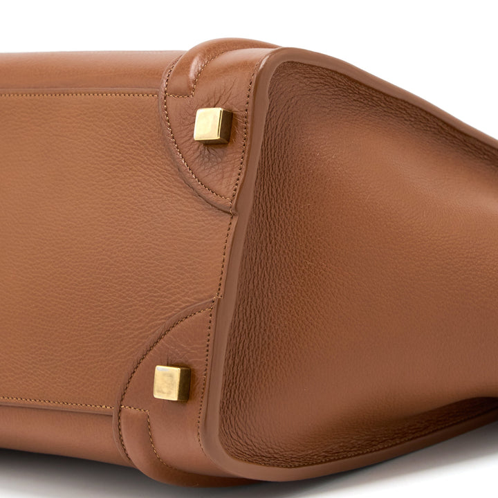 Celine Micro Luggage Bag Calfskin Brown