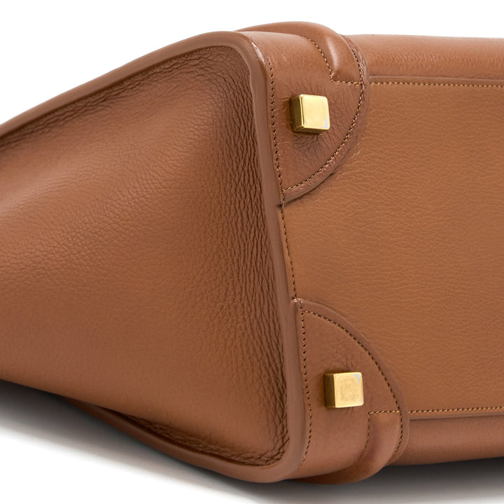 Celine Micro Luggage Bag Calfskin Brown