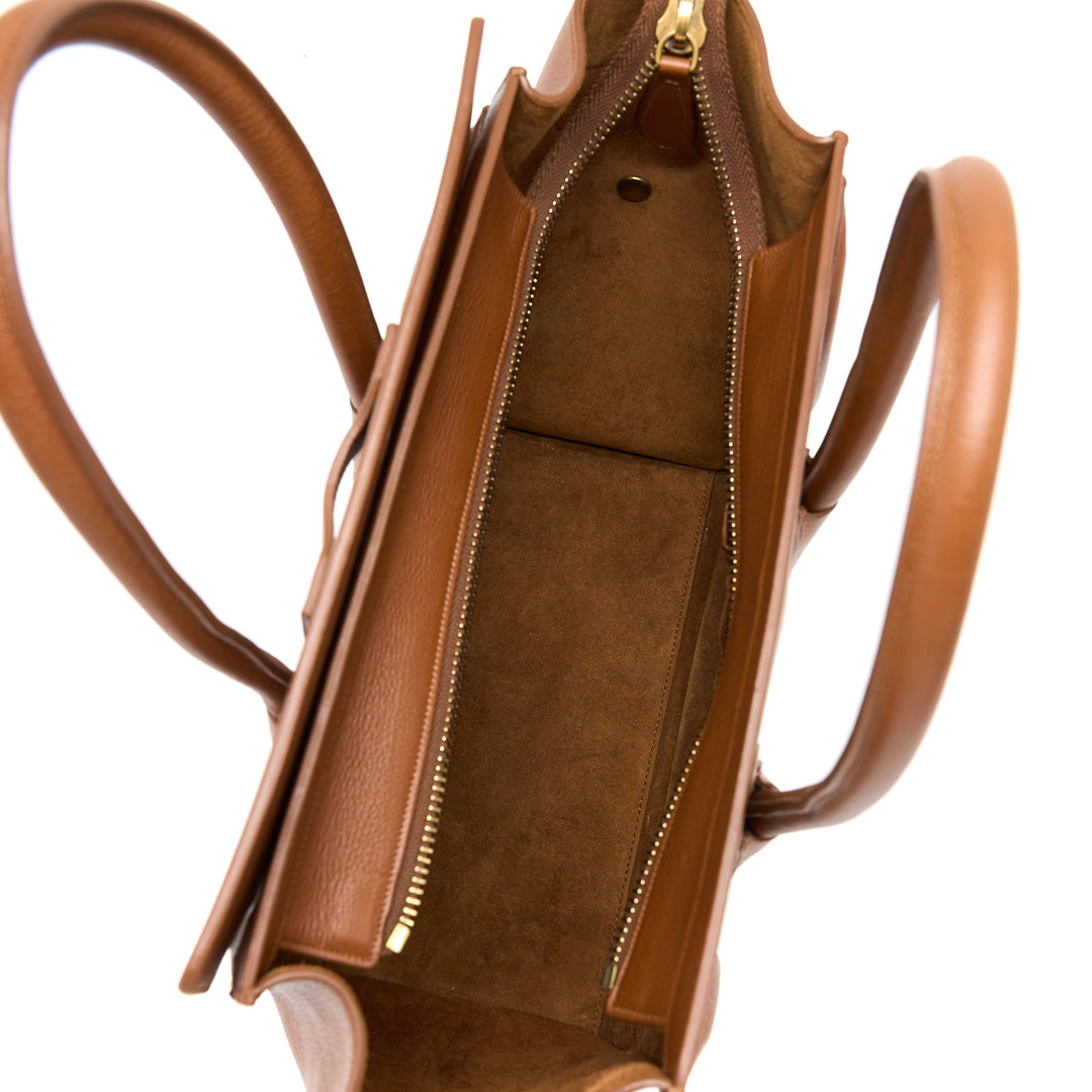 Celine Micro Luggage Bag Calfskin Brown