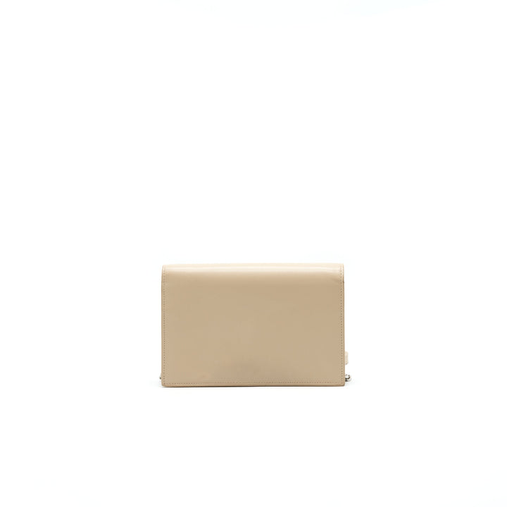 SAINT LAURENT / YSL KATE CHAIN WALLET IN BEIGE SHW