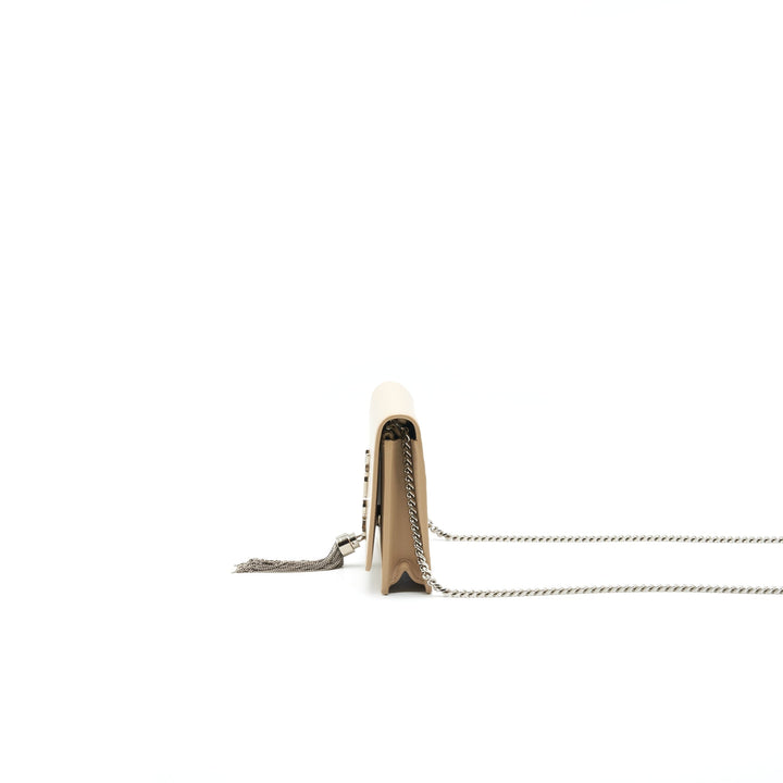 SAINT LAURENT / YSL KATE CHAIN WALLET IN BEIGE SHW