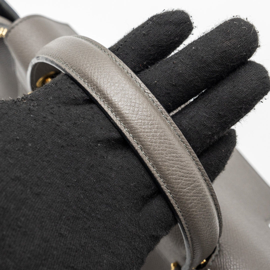 Celine Micro Belt Bag Grained Calfskin Grey