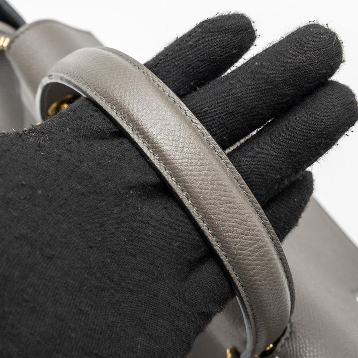Celine Micro Belt Bag Grained Calfskin Grey