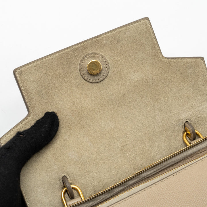 Celine Micro Belt Bag Grained Calfskin Beige