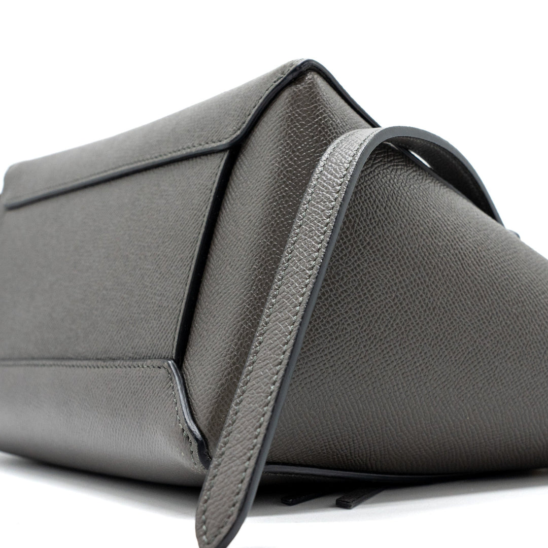 Celine Micro Belt Bag Grained Calfskin Grey
