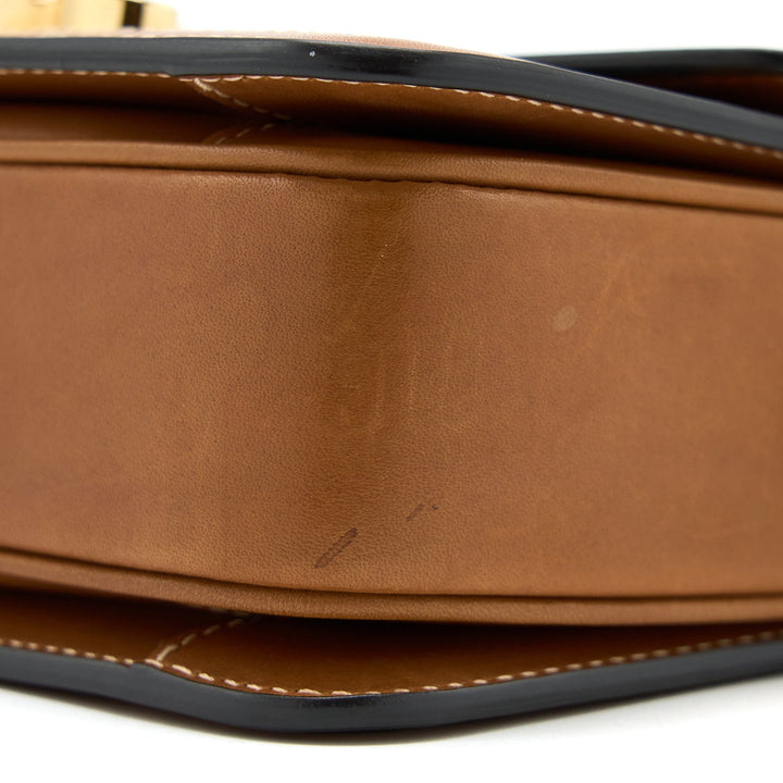 Top Quality Celine Teen Triomphe Bag In Triomphe Canvas / Nature Calfskin